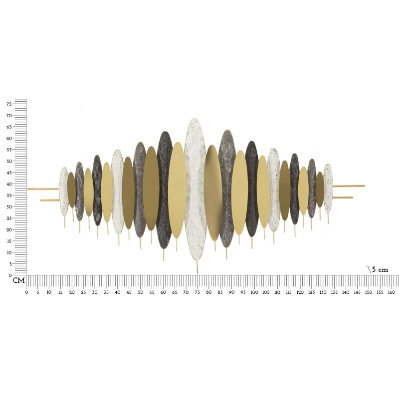 Panel mural OLIGRAMM – Escultura mural de hierro XXL (149 x 5 x 70 cm)