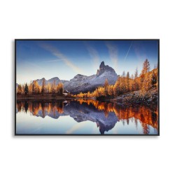 Impresión sobre lienzo lacado Lago – Serenidad y modernidad (90 x 4 x 60 cm)