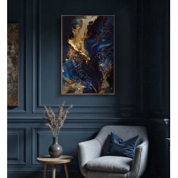 Andrómeda. Lienzo lacado – El universo en tu pared (60 x 4 x 90 cm)