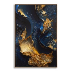 Impresión sobre lienzo lacado Andrómeda B – Viaje Cósmico y Colores (60 x 4 x 90 cm)