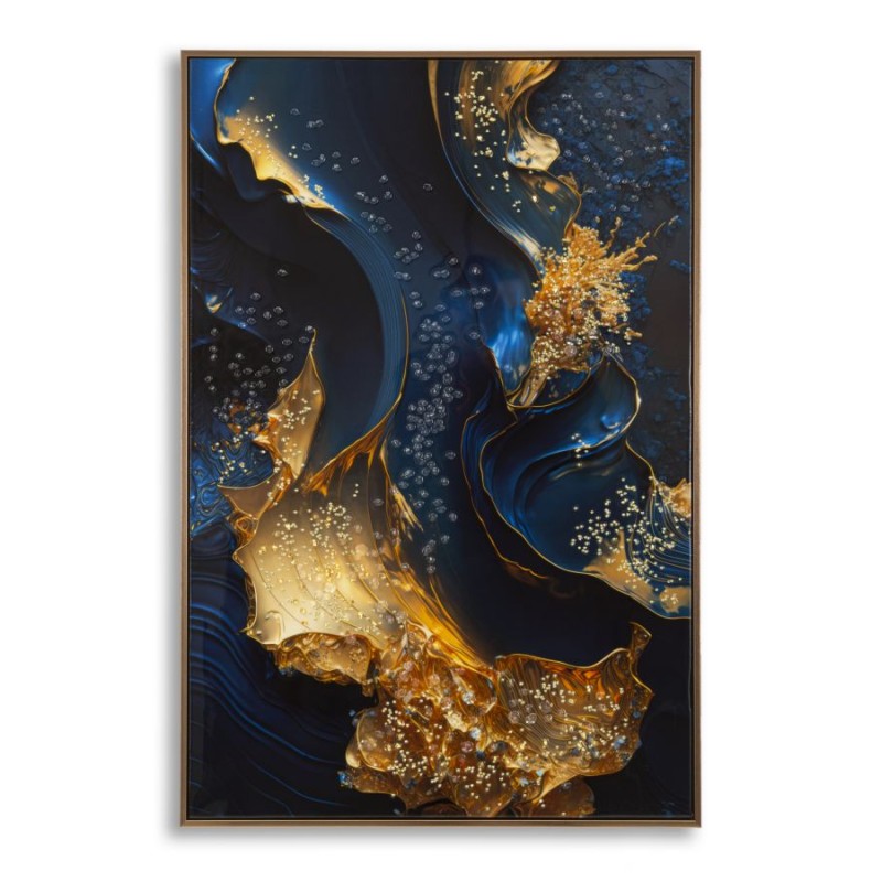 Impresión sobre lienzo lacado Andrómeda B – Viaje Cósmico y Colores (60 x 4 x 90 cm)