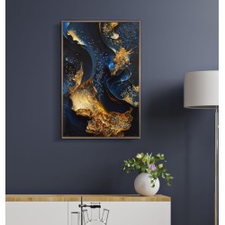 Impresión sobre lienzo lacado Andrómeda B – Viaje Cósmico y Colores (60 x 4 x 90 cm)