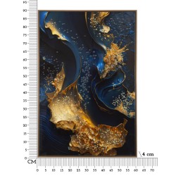 Impresión sobre lienzo lacado Andrómeda B – Viaje Cósmico y Colores (60 x 4 x 90 cm)