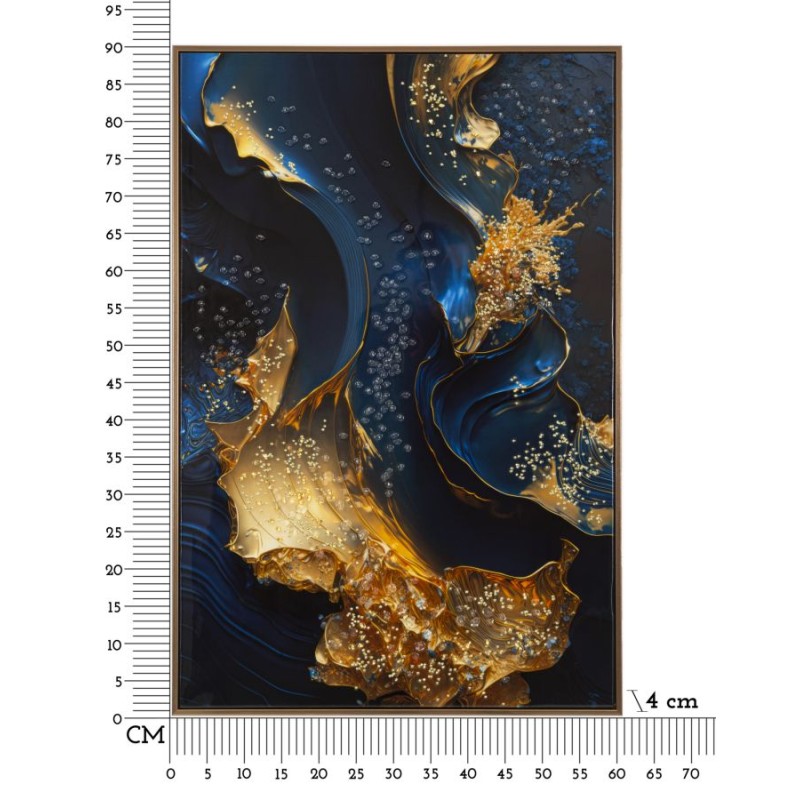 Impresión sobre lienzo lacado Andrómeda B – Viaje Cósmico y Colores (60 x 4 x 90 cm)