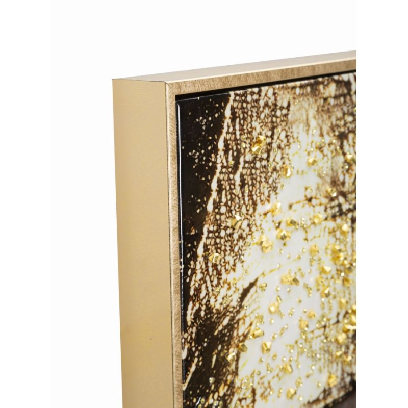 Lienzo lacado Nairobi B – Arte mural elegante y refinado (52 x 4 x 102 cm)