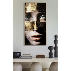 Lienzo lacado Nairobi B – Arte mural elegante y refinado (52 x 4 x 102 cm)