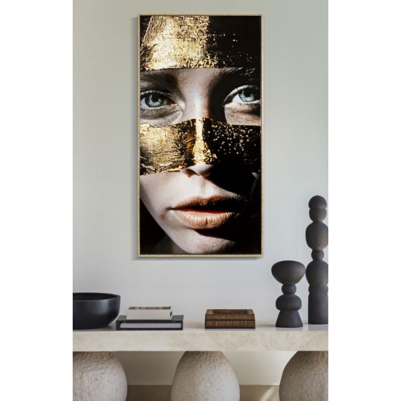 Lienzo lacado Nairobi B – Arte mural elegante y refinado (52 x 4 x 102 cm)