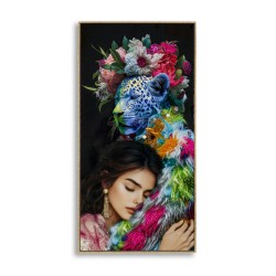 Lienzo lacado Moira B – Elegancia y diseño modernos (52 x 4 x 102 cm)