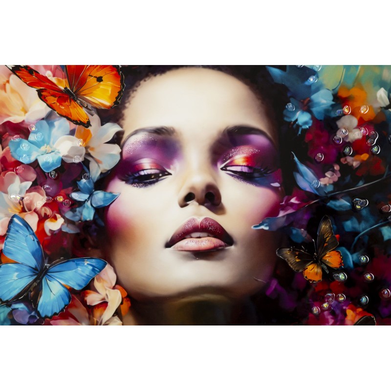 Pintura sobre lienzo lacado, Marty H – Arte y sofisticación mural (62 x 4 x 92 cm)