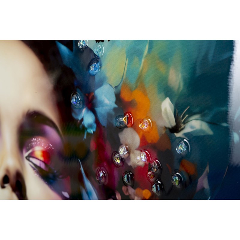 Pintura sobre lienzo lacado, Marty H – Arte y sofisticación mural (62 x 4 x 92 cm)