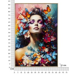 Pintura sobre lienzo lacado, Marty H – Arte y sofisticación mural (62 x 4 x 92 cm)