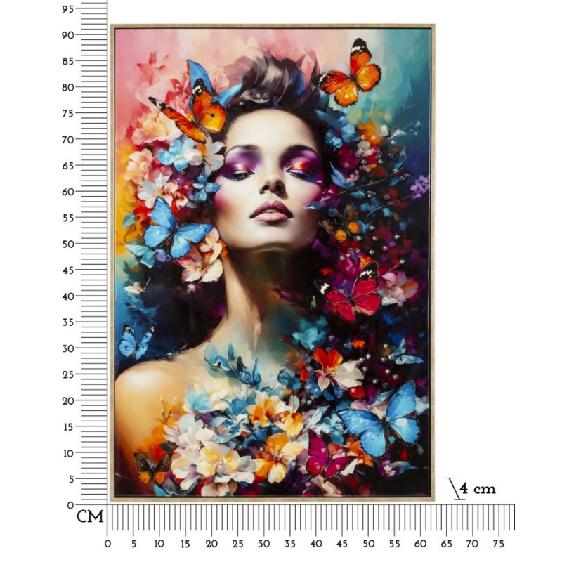 Pintura sobre lienzo lacado, Marty H – Arte y sofisticación mural (62 x 4 x 92 cm)