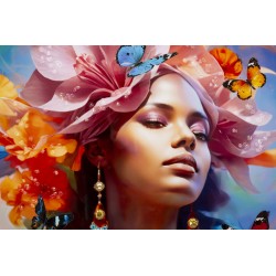 Pintura sobre lienzo lacado de Marty B – Creatividad y estilo (62 x 4 x 92 cm)