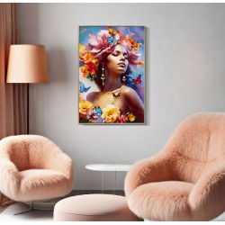 Pintura sobre lienzo lacado de Marty B – Creatividad y estilo (62 x 4 x 92 cm)