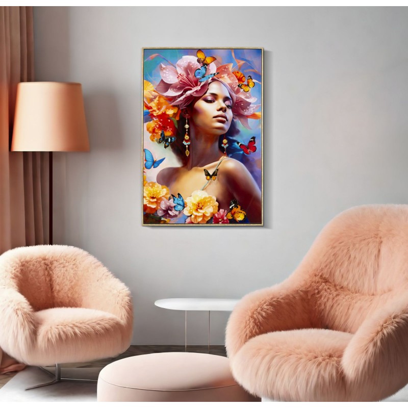 Pintura sobre lienzo lacado de Marty B – Creatividad y estilo (62 x 4 x 92 cm)