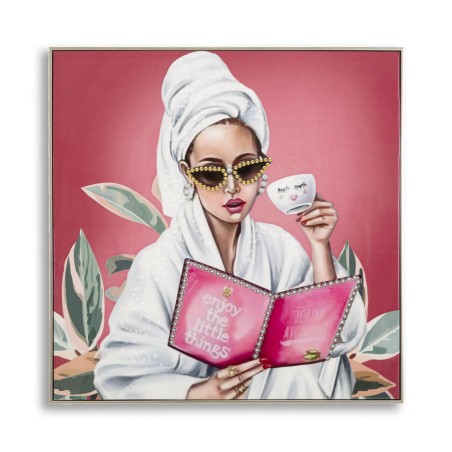 Spa de lujo en lienzo lacado H – Lujo y refinamiento decorativos (82 x 4 x 82 cm)