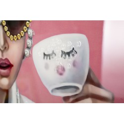 Spa de lujo en lienzo lacado H – Lujo y refinamiento decorativos (82 x 4 x 82 cm)