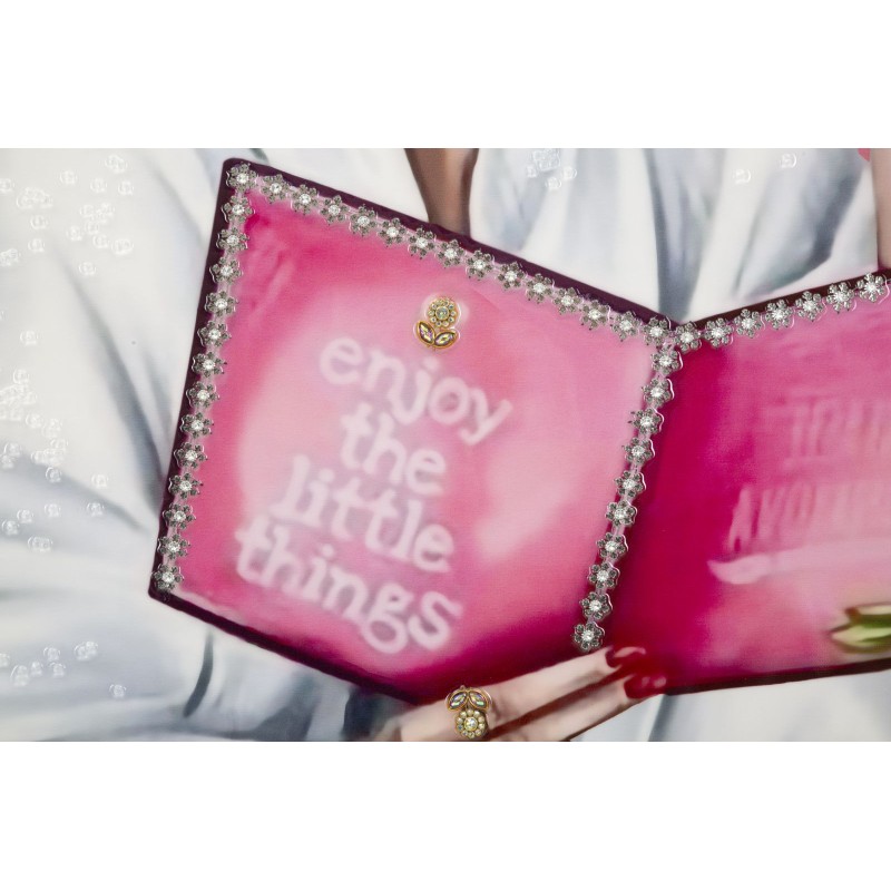 Spa de lujo en lienzo lacado H – Lujo y refinamiento decorativos (82 x 4 x 82 cm)