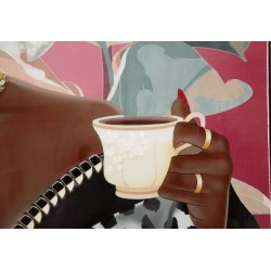 Spa de lujo en lona lacada B – Sofisticación XXL (82 x 4 x 82 cm)