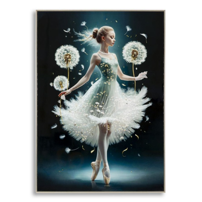 Pintura sobre lienzo lacado A – Diseño y modernidad (72 x 4 x 102 cm)