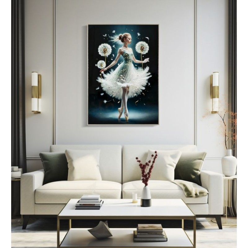 Pintura sobre lienzo lacado A – Diseño y modernidad (72 x 4 x 102 cm)