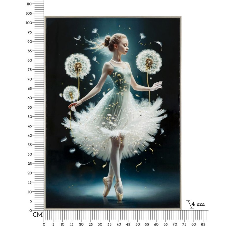 Pintura sobre lienzo lacado A – Diseño y modernidad (72 x 4 x 102 cm)