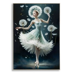 Pintura sobre lienzo lacado B – Estilo y refinamiento contemporáneos (72 x 4 x 102 cm)