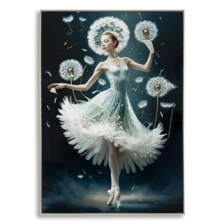 Pintura sobre lienzo lacado B – Estilo y refinamiento contemporáneos (72 x 4 x 102 cm)