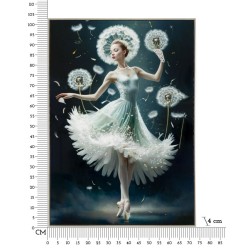 Pintura sobre lienzo lacado B – Estilo y refinamiento contemporáneos (72 x 4 x 102 cm)