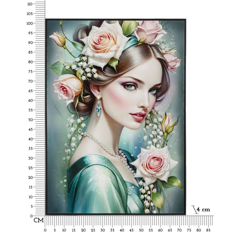 Lienzo lacado de fantasía A – Explosión creativa en la pared (72 x 4 x 102 cm)