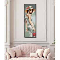 Lienzo lacado elegante H – Refinamiento clásico y modernidad (52 x 4,5 x 152 cm)