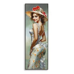 Lienzo lacado elegante B – Lujo y sofisticación atemporales (52 x 4,5 x 152 cm)