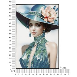 Pintura sobre lienzo lacado PAM B – Elegancia y estilo mural (62 x 4 x 92 cm)