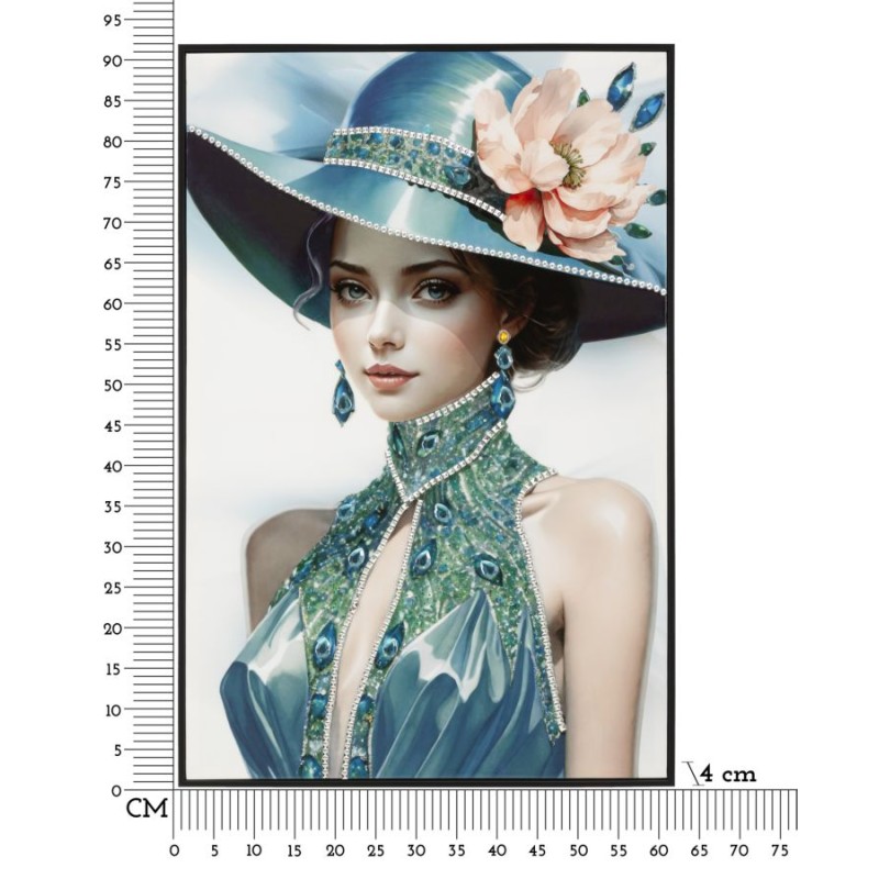 Pintura sobre lienzo lacado PAM B – Elegancia y estilo mural (62 x 4 x 92 cm)