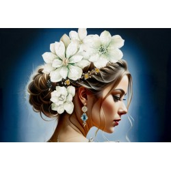 Lienzo lacado Isabel H – Arte mural moderno y sofisticado (72 x 4 x 102 cm)