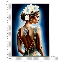 Lienzo lacado Isabel H – Arte mural moderno y sofisticado (72 x 4 x 102 cm)