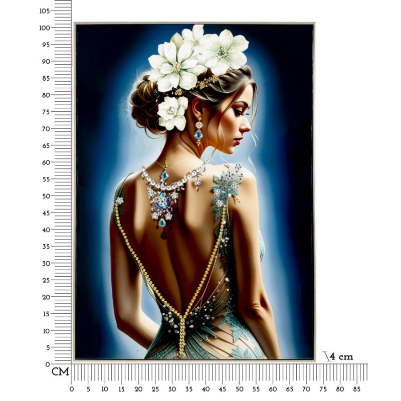 Lienzo lacado Isabel H – Arte mural moderno y sofisticado (72 x 4 x 102 cm)