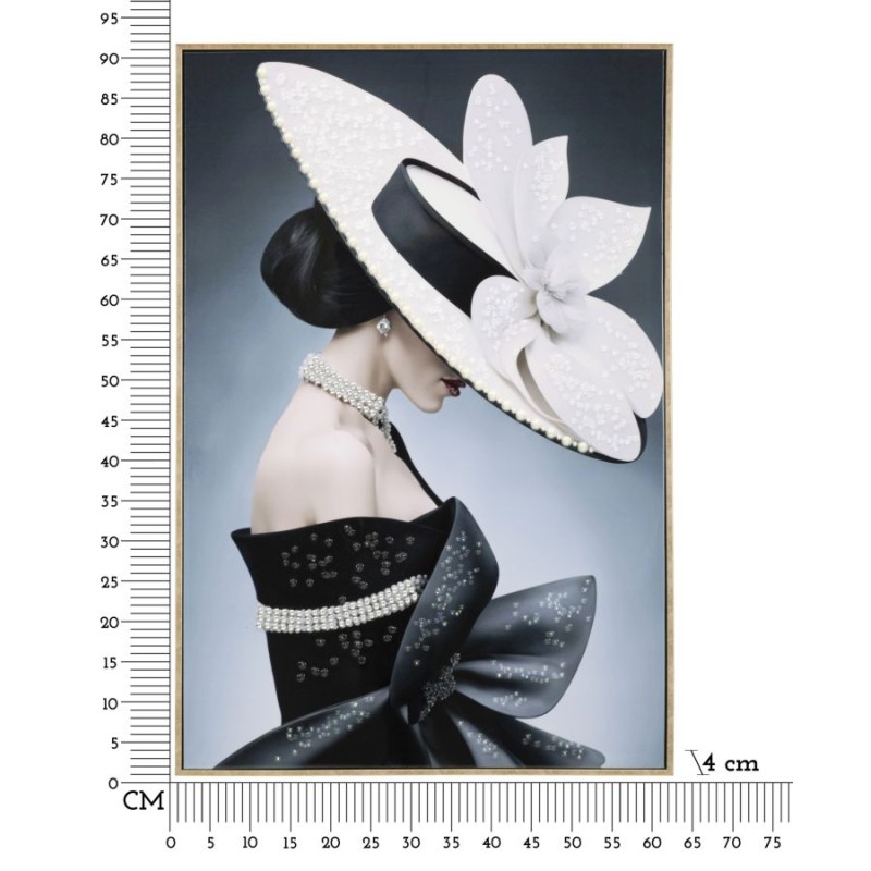 Pintura sobre lienzo lacado de Marty H – Lujo artístico y modernidad (62 x 4 x 92 cm)