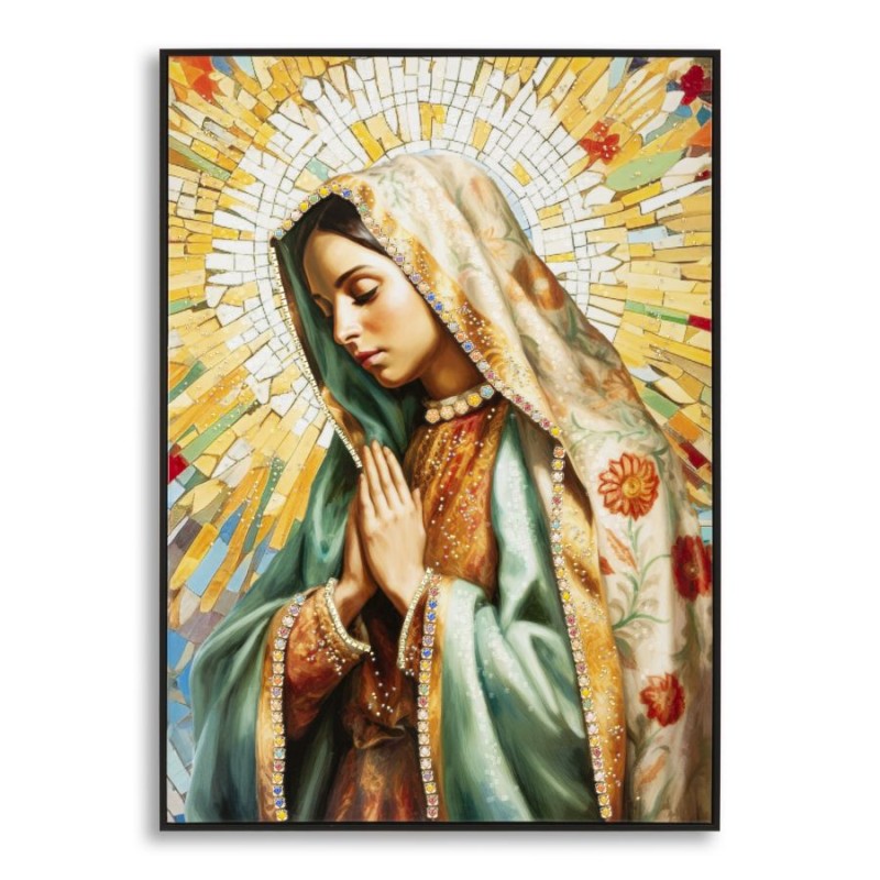 MADENE Lienzo lacado estampado – Elegancia contemporánea XXL (72 x 4 x 102 cm)