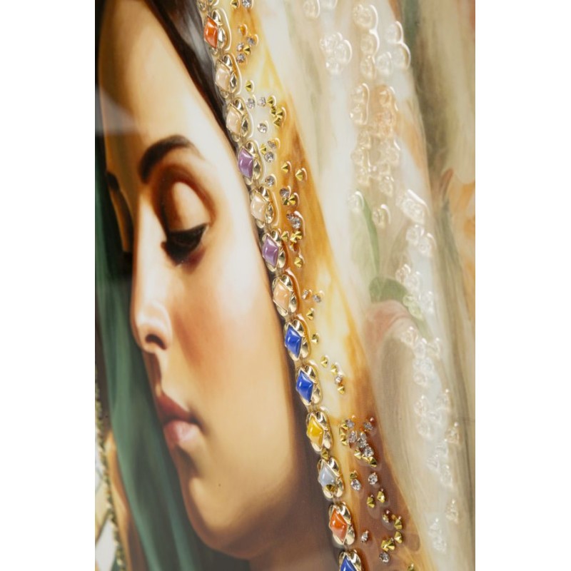 MADENE Lienzo lacado estampado – Elegancia contemporánea XXL (72 x 4 x 102 cm)