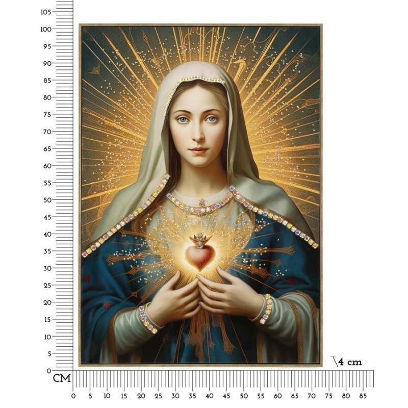 MADENE B Cuadro lacado sobre lienzo – Estilo y refinamiento para la pared (72 x 4 x 102 cm)