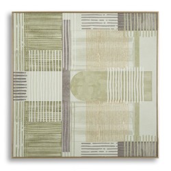 Impreso sobre lienzo H – Minimalismo y elegancia mural (60 x 3 x 60 cm)