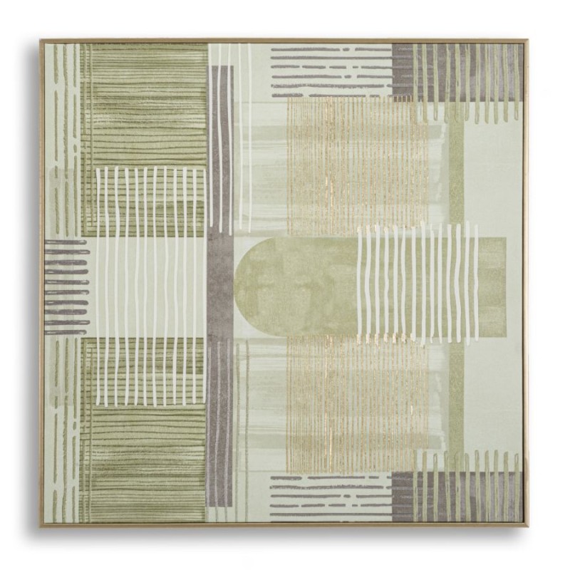 Impreso sobre lienzo H – Minimalismo y elegancia mural (60 x 3 x 60 cm)