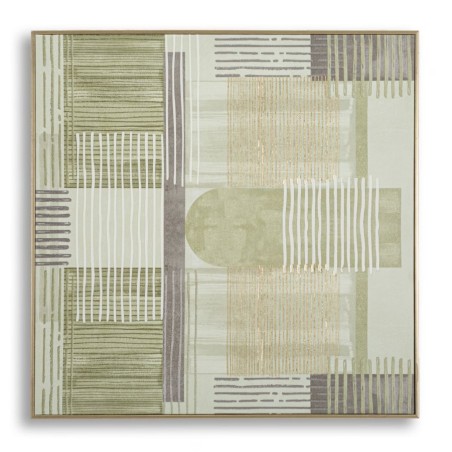 Impreso sobre lienzo H – Minimalismo y elegancia mural (60 x 3 x 60 cm)