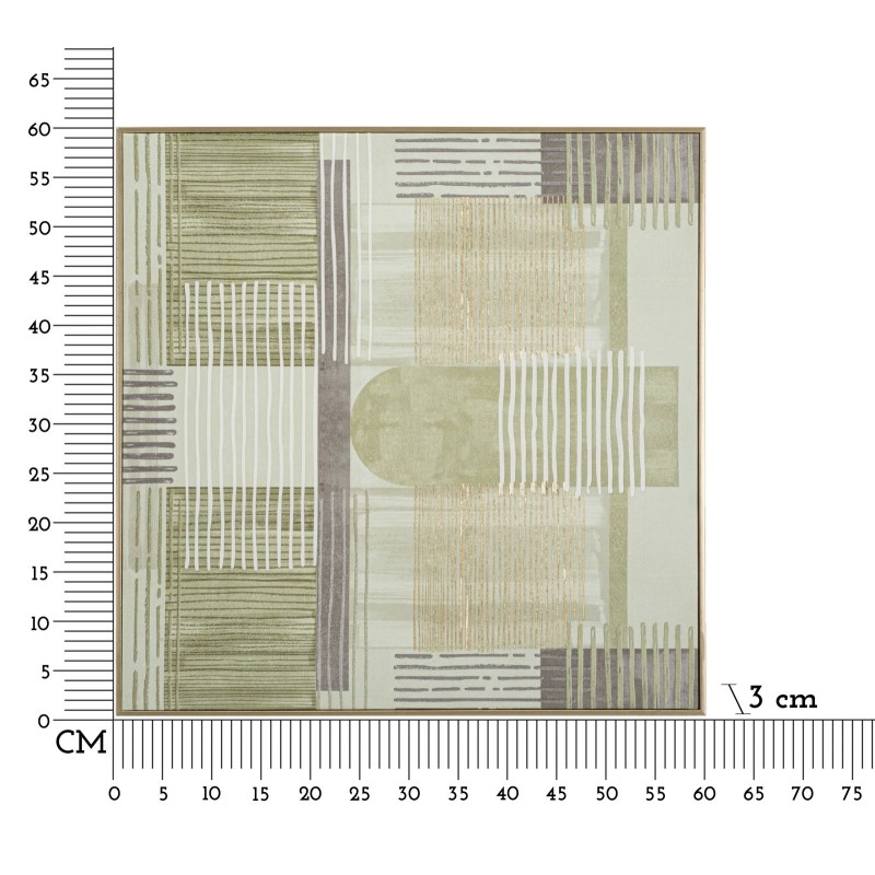 Impreso sobre lienzo H – Minimalismo y elegancia mural (60 x 3 x 60 cm)