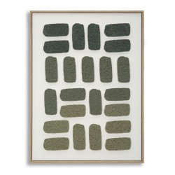 Pintura 3D sobre lienzo enmarcado H – Profundidad e impacto visual (60 x 2,9 x 80 cm)