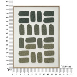 Pintura 3D sobre lienzo enmarcado H – Profundidad e impacto visual (60 x 2,9 x 80 cm)