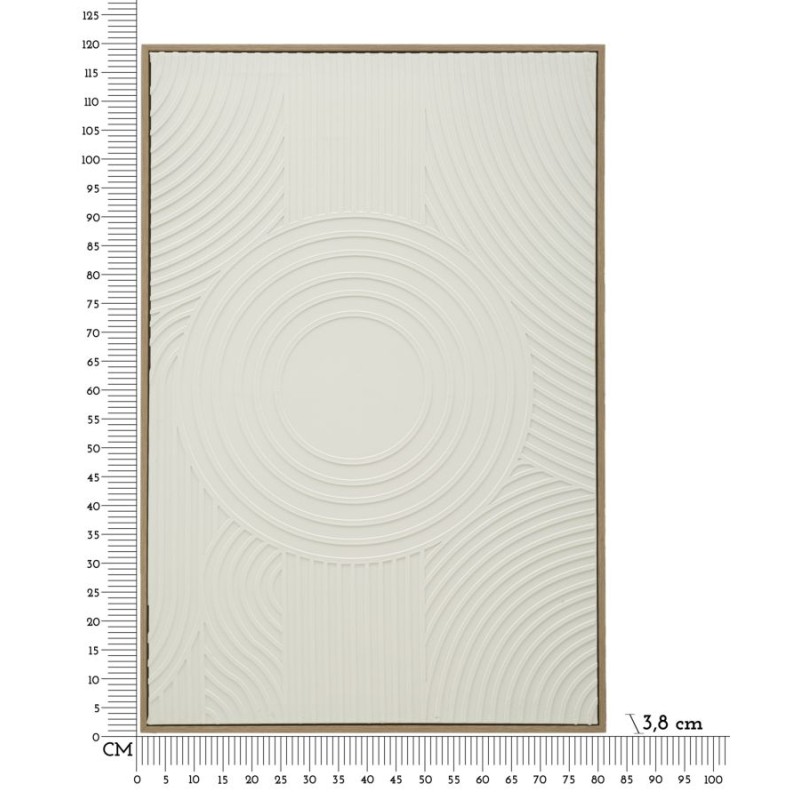 Pintura sobre lienzo Sencillez A – Sobriedad y delicadeza XXL (80 x 3,8 x 120 cm)