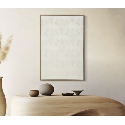 Cornisa dorada pintada sobre lienzo H – Lujo y refinamiento decorativo (50 x 3 x 70 cm)