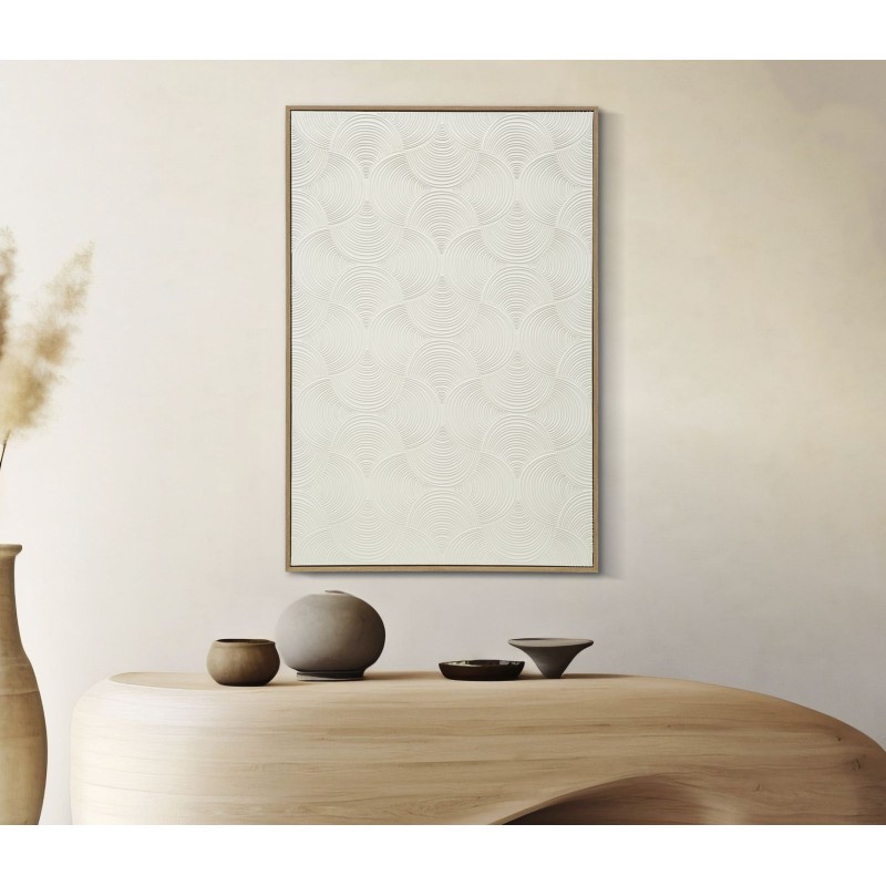 Cornisa dorada pintada sobre lienzo H – Lujo y refinamiento decorativo (50 x 3 x 70 cm)